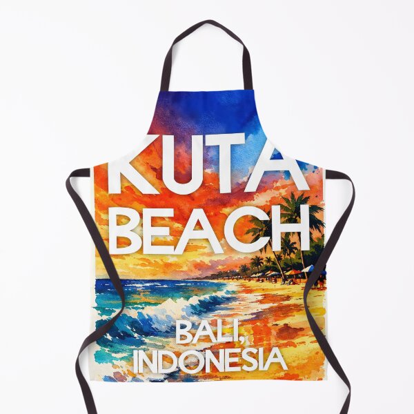 Artikelvorschau, Kuta Beach, Bali, Indonesien – Aquarell-Strandposter entworfen und verkauft von Sea Gem.