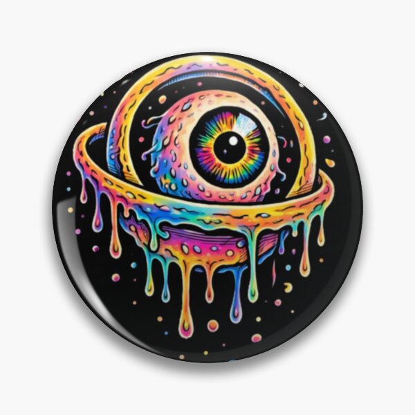 Item preview, Melting Rainbow Eye Ring – Visionary Psy Art designed and sold by House-of-Roc.