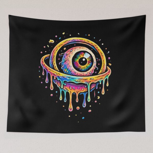 Item preview, Melting Rainbow Eye Ring – Visionary Psy Art designed and sold by House-of-Roc.