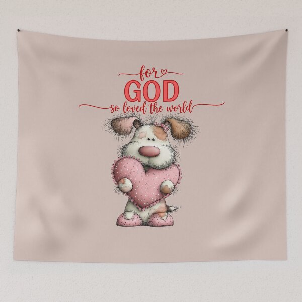 Item preview, Puppy Love-For God So Loved the World designed and sold by LovesLuLu.