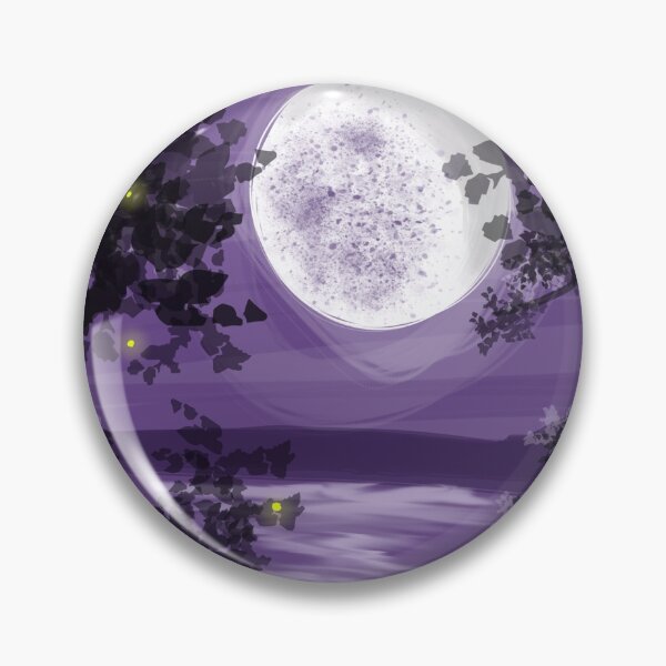 Item preview, Cielo púrpura pintado por la luna más blanca designed and sold by DustyLogic.