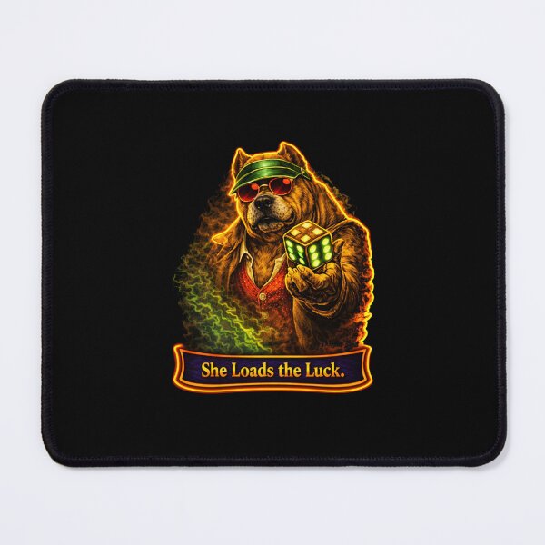 Item preview, K9 Pitboss Nala – She Loads the Luck designed and sold by MACodDesigns.