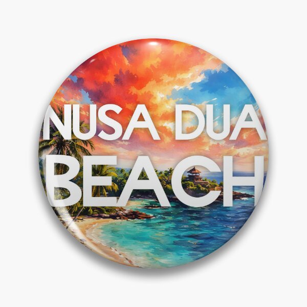 Item preview, Nusa Dua Beach, Bali, Indonesia – Watercolor Beach Poster designed and sold by Sea Gem.