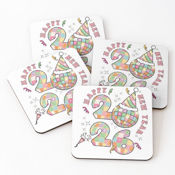 Item preview, Happy New Year 2026 Colorful Artistic Pattern Vibrant designed and sold by ArtzyFlow.