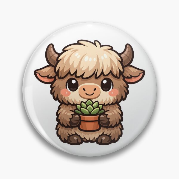 Item preview, Kawaii Yak with Succulent designed and sold by Clauxel.