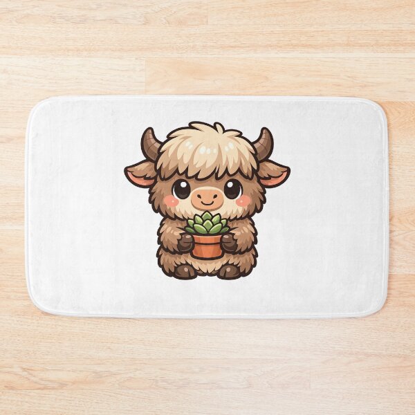 Item preview, Kawaii Yak with Succulent designed and sold by Clauxel.