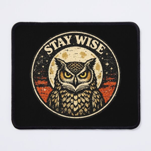 Item preview, Wise Owl Retro Badge – Vintage Nature T Shirt Illustration designed and sold by wanado.