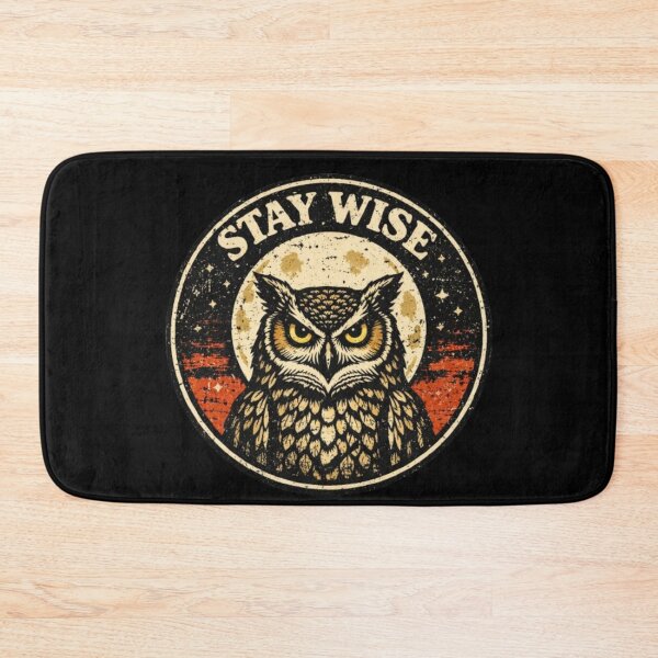 Item preview, Wise Owl Retro Badge – Vintage Nature T Shirt Illustration designed and sold by wanado.