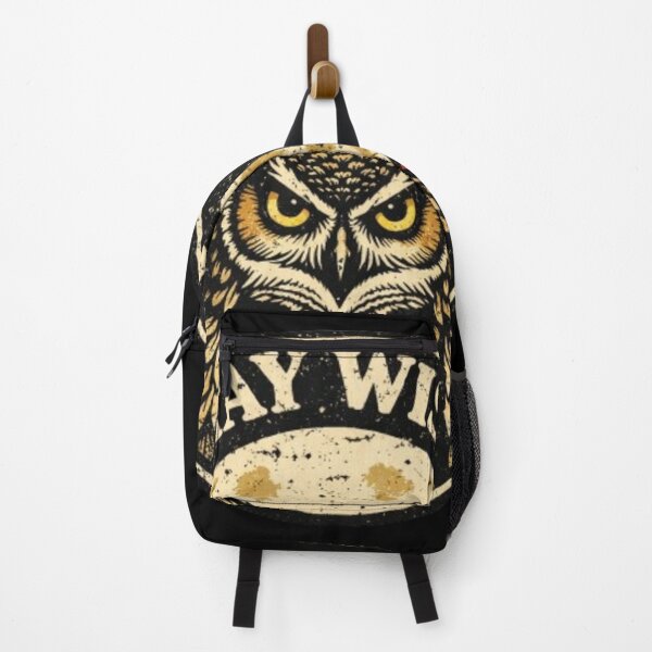Item preview, Wise Owl Retro Badge – Vintage Nature T Shirt Illustration designed and sold by wanado.