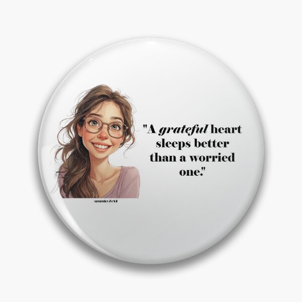 Item preview, "A grateful heart sleeps better than a worried one." - Leilani @ spunkyZeST designed and sold by spunkyZeST.