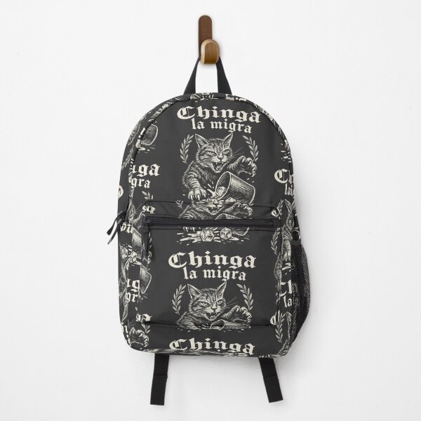 Item preview, Chinga La Migra Cat Dks designed and sold by Alema Art.