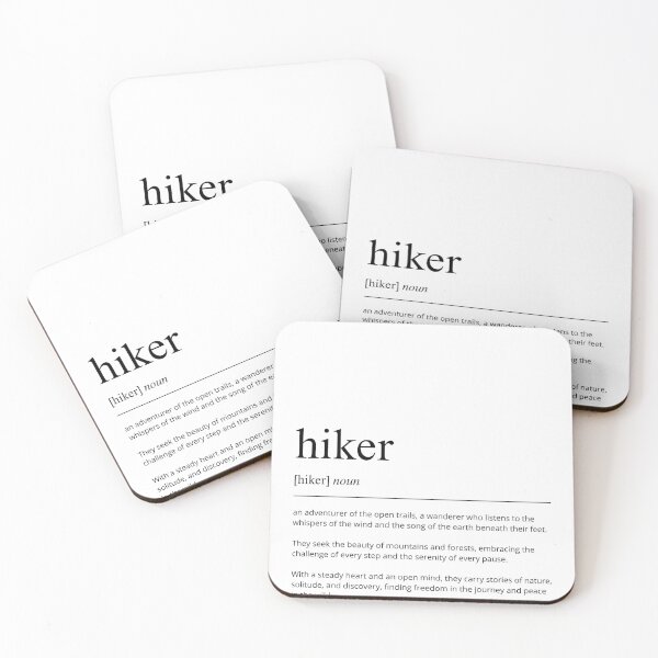 Item preview, Hiker Definition Typography Wall Art Minimal Print designed and sold by shopcanva.