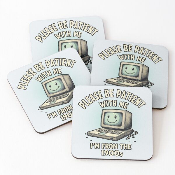 Item preview, Please Be Patient I'm From The 1900s - Retro Tech Humor Tee designed and sold by PriyaMagic.