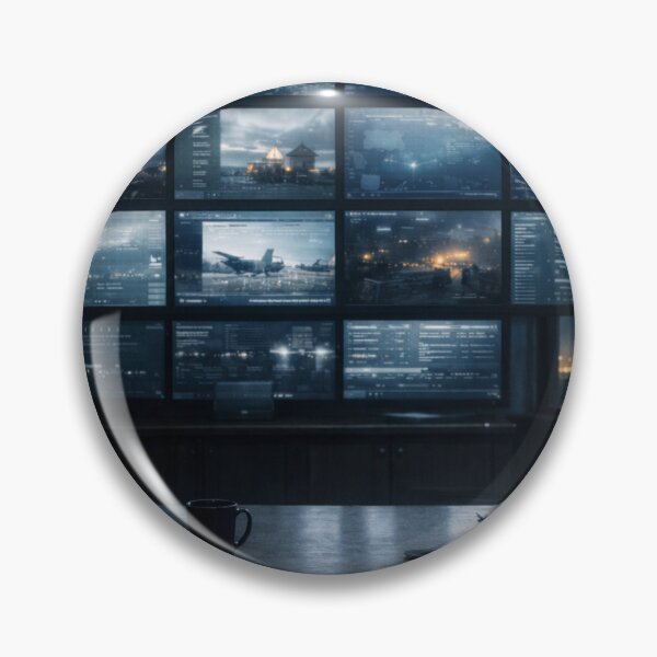Item preview, Situation Room at Night | Institutional Surveillance Wall Art | The Last Deterrence designed and sold by Element Horizon Studio.
