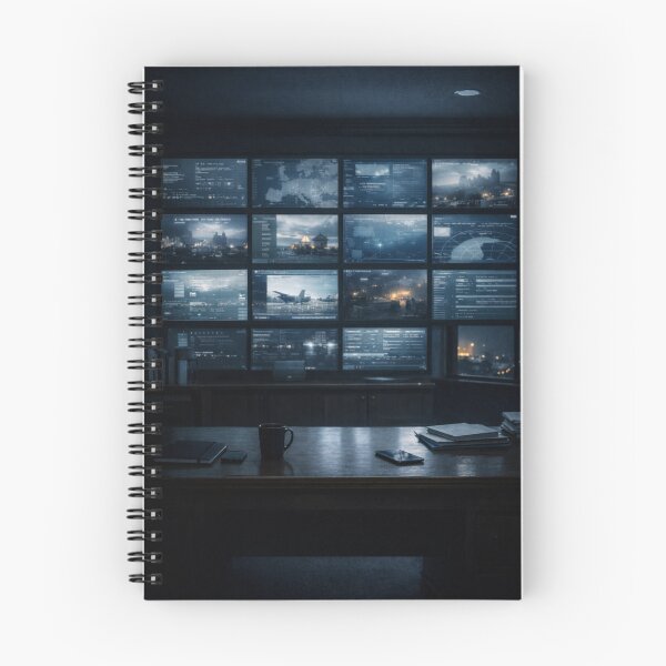 Item preview, Situation Room at Night | Institutional Surveillance Wall Art | The Last Deterrence designed and sold by Element Horizon Studio.