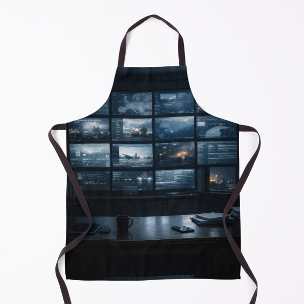 Item preview, Situation Room at Night | Institutional Surveillance Wall Art | The Last Deterrence designed and sold by Element Horizon Studio.