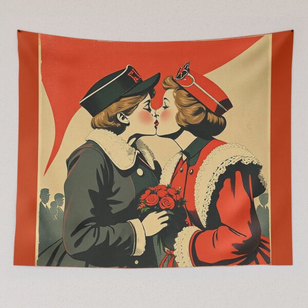 Item preview, Kissing Comrades Women with Roses  designed and sold by Beesty.