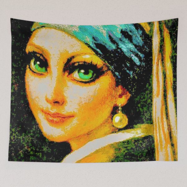 Item preview, Mystic Turquoise Eyes III - Kundalini Light - Left Profile designed and sold by SoulArtSara.
