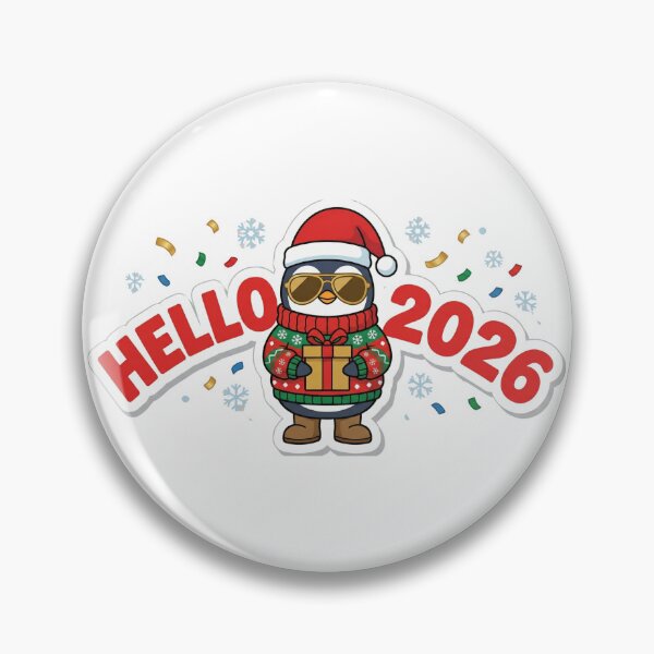 Item preview, Hello 2026 Cute Welcome New Year  designed and sold by ArtzyFlow.