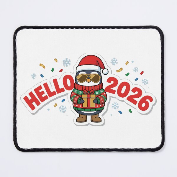 Item preview, Hello 2026 Cute Welcome New Year designed and sold by ArtzyFlow.