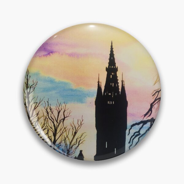 Item preview, University of Glasgow Spire Silhouette designed and sold by IndigoStarry.