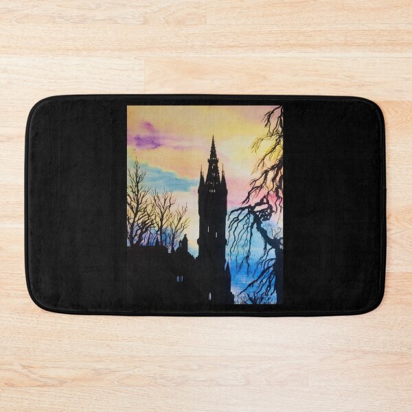 Item preview, University of Glasgow Spire Silhouette designed and sold by IndigoStarry.