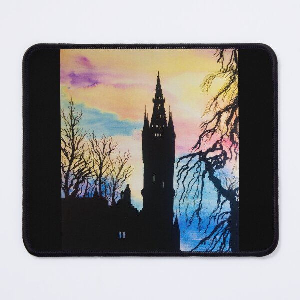 Item preview, University of Glasgow Spire Silhouette designed and sold by IndigoStarry.