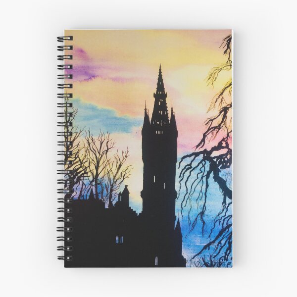 Item preview, University of Glasgow Spire Silhouette designed and sold by IndigoStarry.