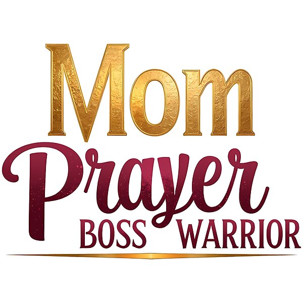 Mom Prayer Boss Warrior Christian Design