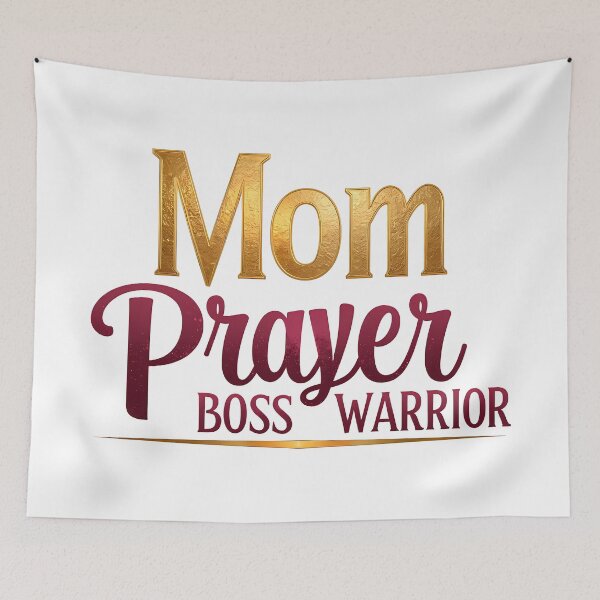 Item preview, Mom Prayer Boss Warrior Christian Design designed and sold by Pastor Reeves Studio.