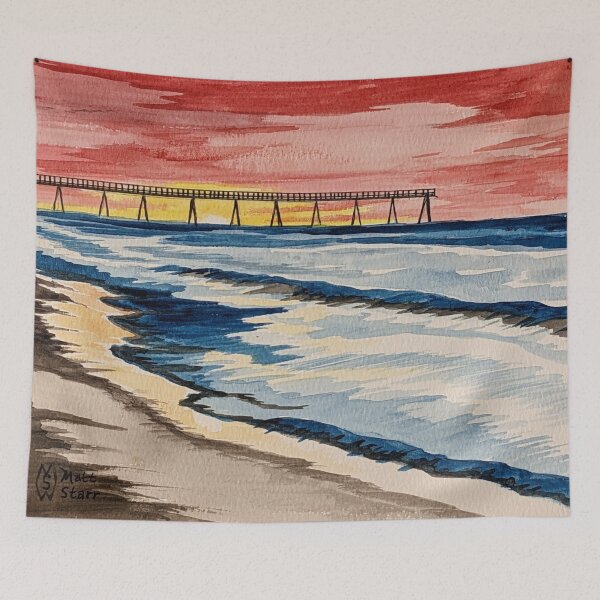 Item preview, Fishing Pier  designed and sold by Matt Starr Fine Art .