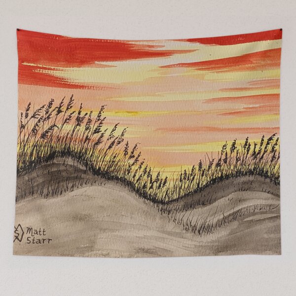 Item preview, Sea oats in the dunes at sunrise designed and sold by Matt Starr Fine Art .