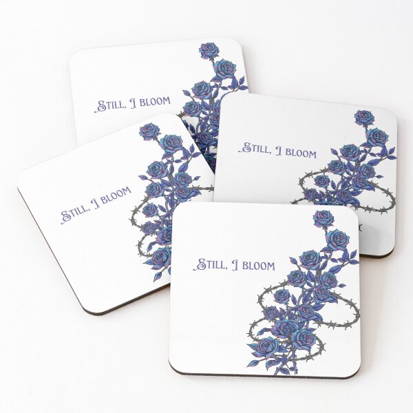 Item preview, Blue Roses Entwined in Barbed Wire Still I Bloom designed and sold by JakysCreations.