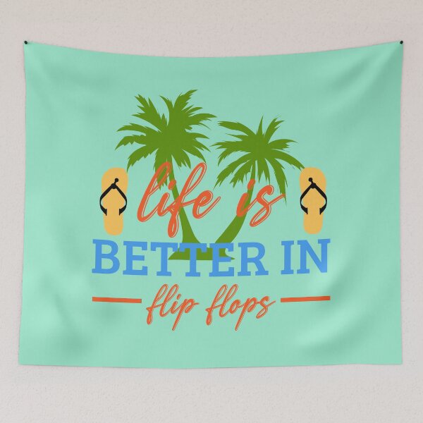 Item preview,  Life Is Better In Flip Flops, Beach Quote, Summer quote designed and sold by DesignHouse07.