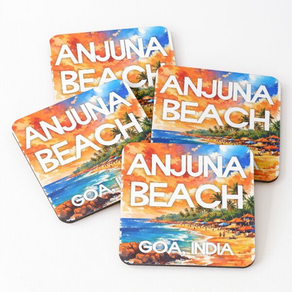 Item preview, Anjuna Beach, Goa, India – Watercolor Beach Poster designed and sold by Sea Gem.