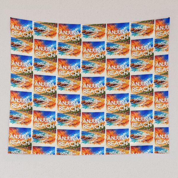 Item preview, Anjuna Beach, Goa, India – Watercolor Beach Poster designed and sold by Sea Gem.