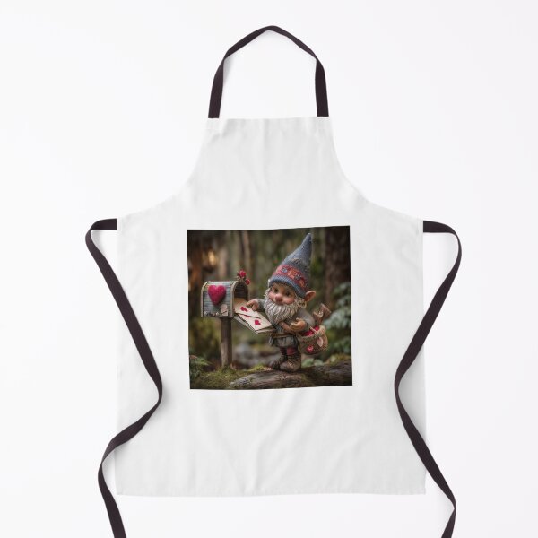 Item preview, Forest Gnome Mail Carrier Delivering Valentine designed and sold by ACuriousshoppe.