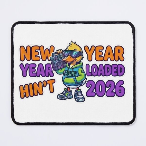 Item preview, New Year Loading 2026 Gamer Glitch Art designed and sold by ArtzyFlow.