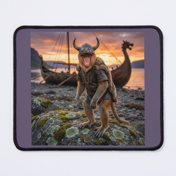 Item preview, Proboscis Monkey Viking Here to Plunder designed and sold by Tridentulus.