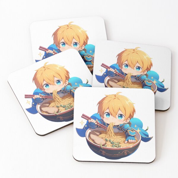 Artikelvorschau, Eugeo Sword Art Online Chibi Ramen Sparkles Kawaii Feast entworfen und verkauft von mildaclairmo.