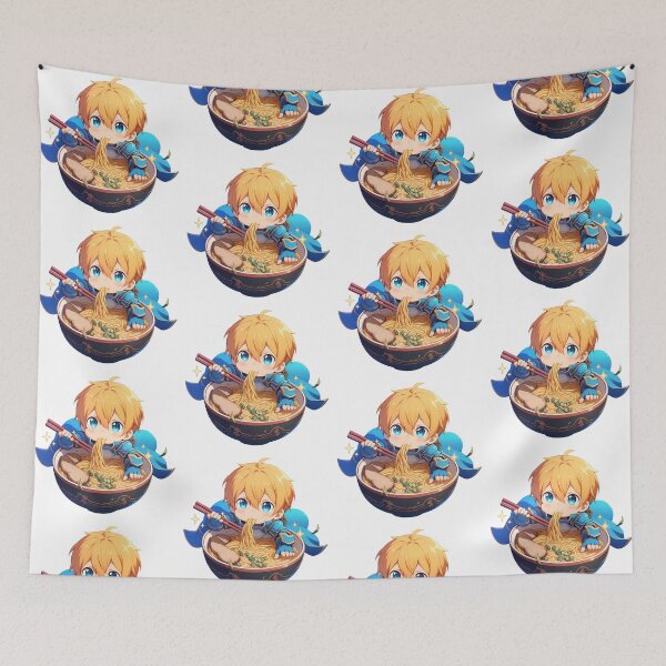 Aperçu de l'œuvre Eugeo Sword Art Online Chibi Ramen Sparkles Kawaii Feast créée et vendue par mildaclairmo.
