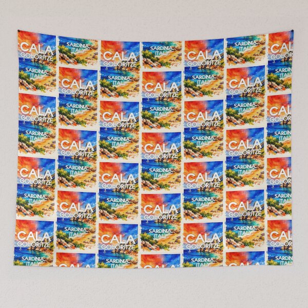 Item preview, Cala Goloritzé, Sardinia, Italy – Watercolor Beach Poster designed and sold by Sea Gem.