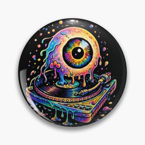 Item preview, Rainbow Melt DJ Eye – EDM Festival Psy Art designed and sold by House-of-Roc.
