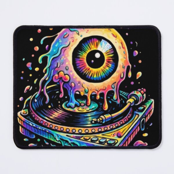 Item preview, Rainbow Melt DJ Eye – EDM Festival Psy Art designed and sold by House-of-Roc.