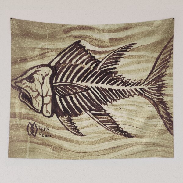 Item preview, Fish Skeleton designed and sold by Matt Starr Fine Art .