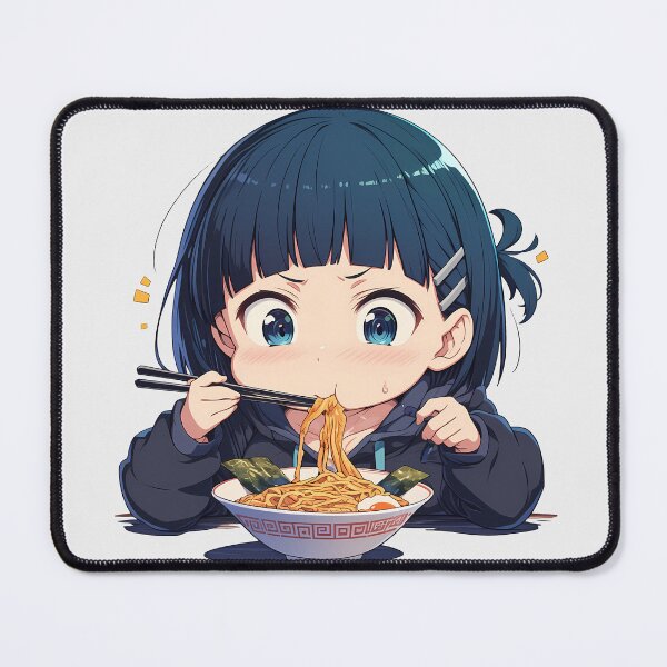 Item preview, Kirigaya Suguha Sword Art Online Chibi Ramen Cozy Kawaii Bite designed and sold by mildaclairmo.
