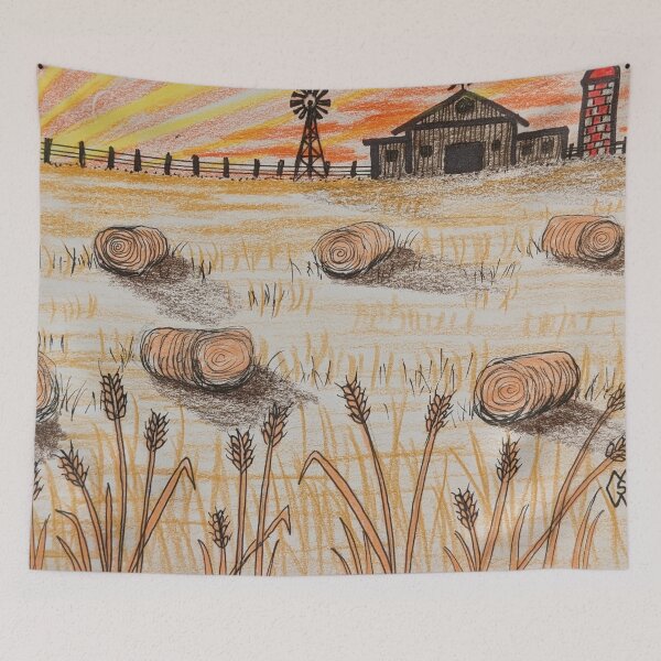 Item preview, Sunset at the farm designed and sold by Matt Starr Fine Art .