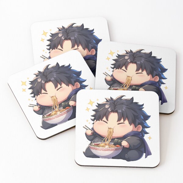 Item preview, Kirei Kotomine Fate Stay Night Chibi Ramen With Serious Aura designed and sold by mildaclairmo.