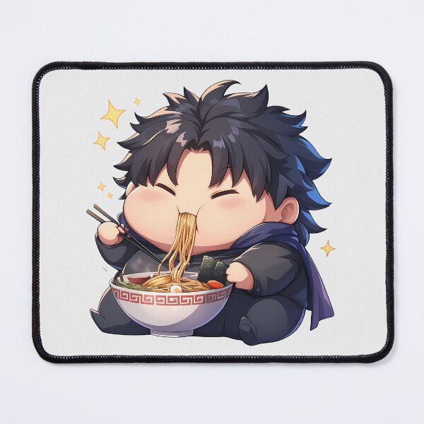 Item preview, Kirei Kotomine Fate Stay Night Chibi Ramen With Serious Aura designed and sold by mildaclairmo.