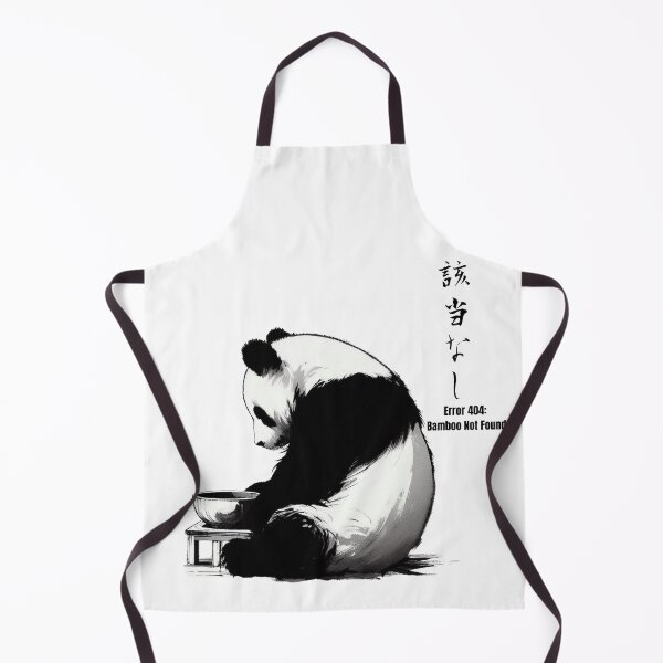 Item preview, Error 404: Bamboo Not Found - Sad Sumi-e Panda (Japanese Kanji) designed and sold by Sumi Tech Lab.